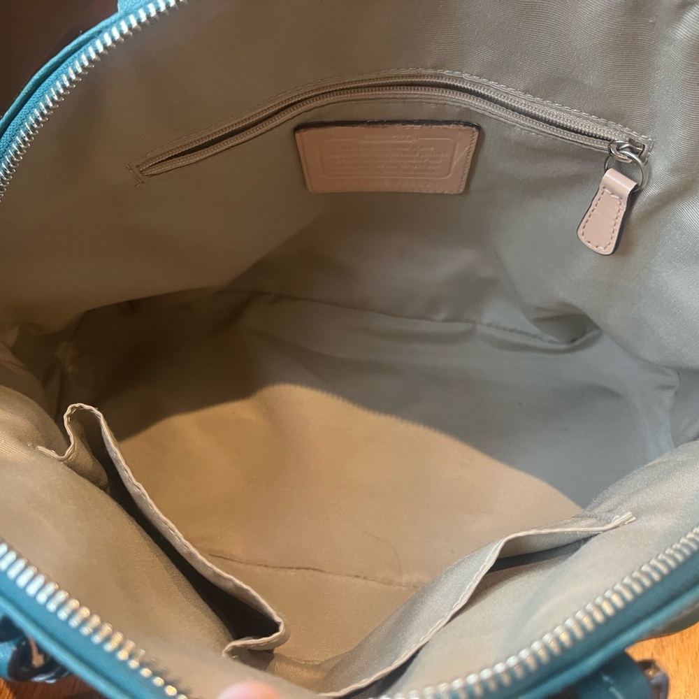 Coach Green Satchel Bag - Picture 5 of 5